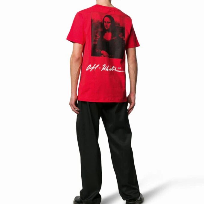 SS19 T-shirt pour homme à logo Mona Lisa, coupe normale