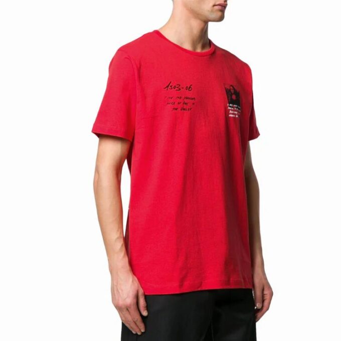 SS19 T-shirt pour homme à logo Mona Lisa, coupe normale