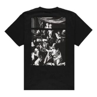 SS20 Caravaggio T-shirt ample à manches courtes avec logo imprimé dans le dos