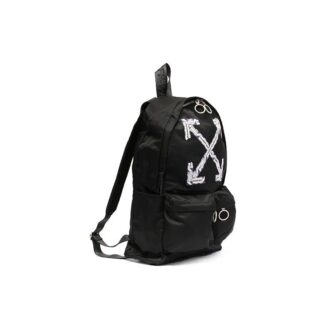 SS20 Sac à dos Airport Tape Noir Sac à dos à imprimé flèches Noir