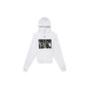 SS20 Sweat oversize blanc à motif peint à la bombe