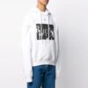 SS20 Sweat oversize blanc à motif peint à la bombe