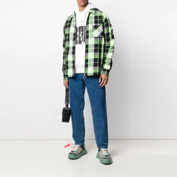 SS20 Sweat oversize blanc à motif peint à la bombe