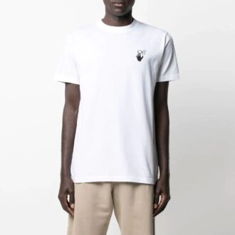 SS21 Arrows, manches courtes, coupe ample, blanc