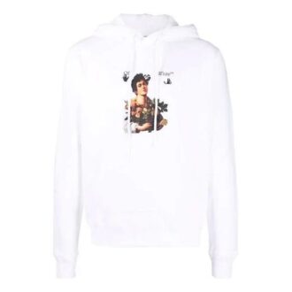 SS21 Caravaggio Garçons Logo imprimé, lacets, coupe ample, blanc