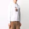 SS21 Caravaggio Garçons Logo imprimé, lacets, coupe ample, blanc