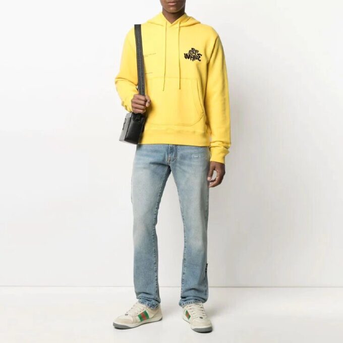 SS21 Casual Imprimé alphabétique Coupe ample Jaune