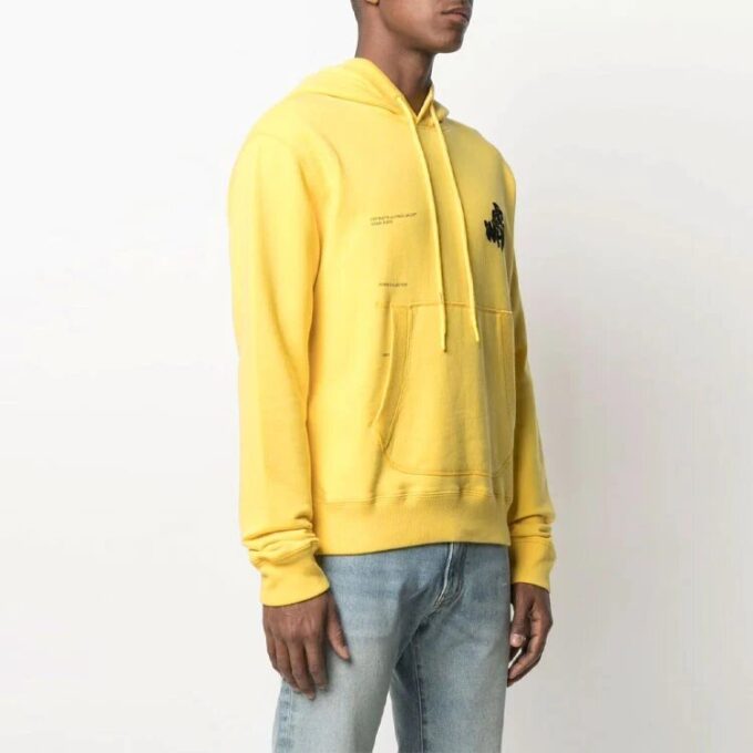 SS21 Casual Imprimé alphabétique Coupe ample Jaune