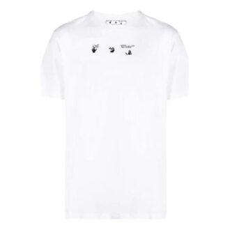 SS21 Coton imprimé au spray pour homme Blanc