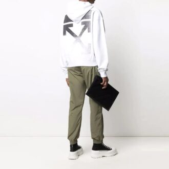 SS21 Flèche dégradée, coupe ample, blanc