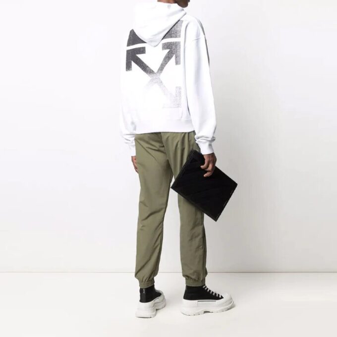 SS21 Flèche dégradée, coupe ample, blanc