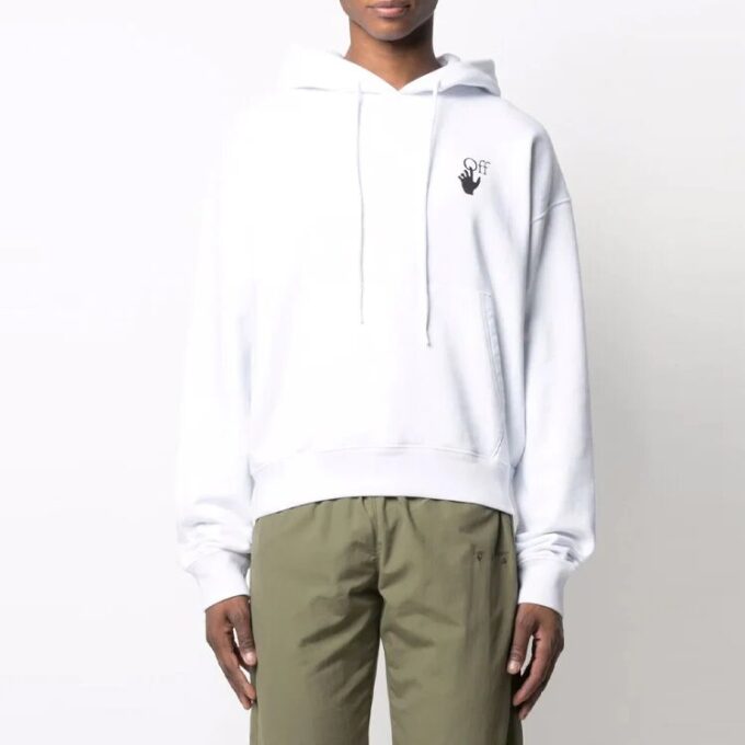 SS21 Flèche dégradée, coupe ample, blanc