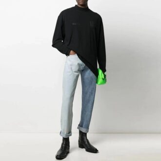 SS21 Impression du logo, manches longues, noir