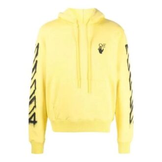 SS21 Impression logo au marqueur spray Coupe ample Jaune