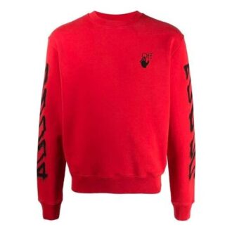 SS21 Imprimé Arrows Version décontractée à col rond Imprimé Rouge