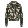 SS21 Imprimé camouflage intégral Coupe ample Vert