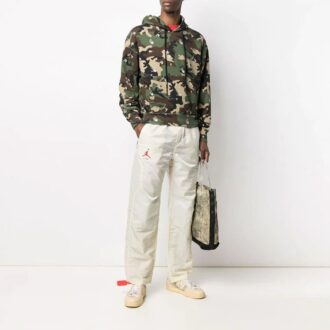SS21 Imprimé camouflage intégral Coupe ample Vert