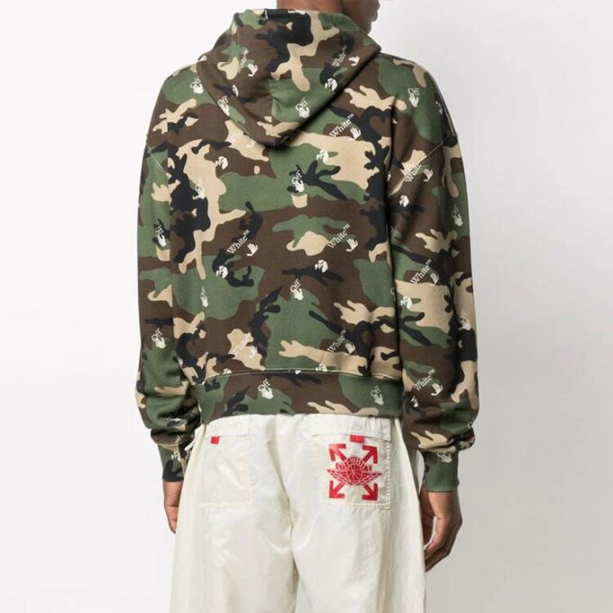 SS21 Imprimé camouflage intégral Coupe ample Vert