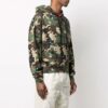 SS21 Imprimé camouflage intégral Coupe ample Vert