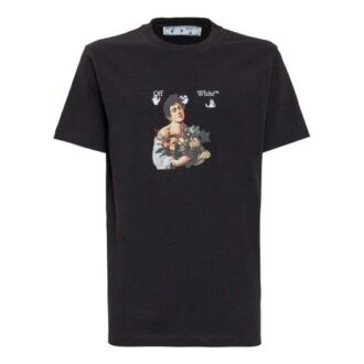 SS21 Imprimé Cartoon Col rond Shorts Version Noir