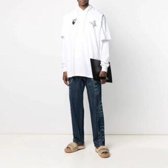 SS21 Imprimé casual blanc