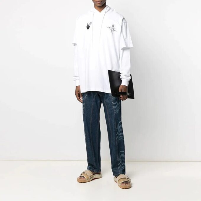 SS21 Imprimé casual blanc