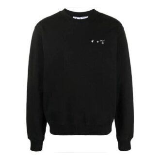 SS21 Imprimé logo, col rond, manches longues, version noire