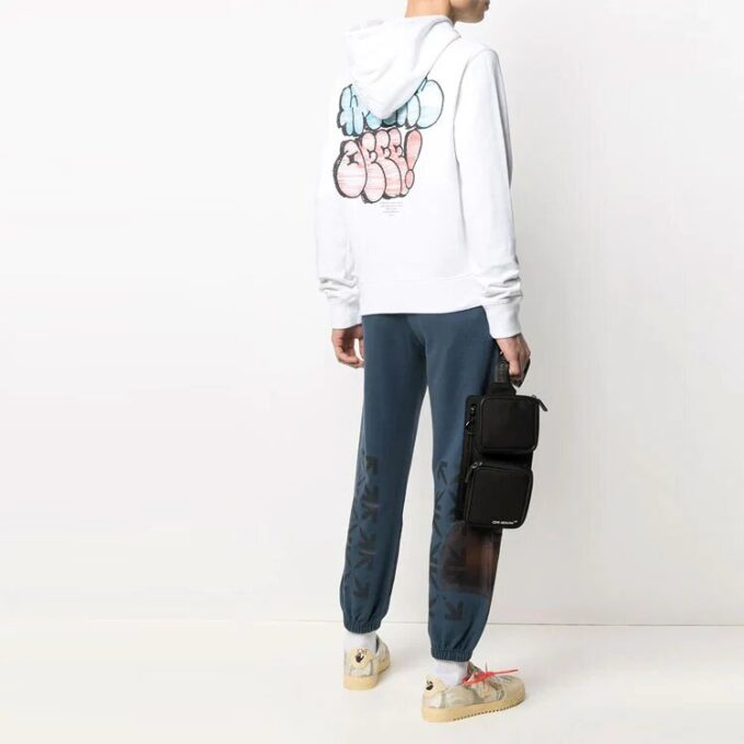 SS21 Imprimé logo graffiti Blanc