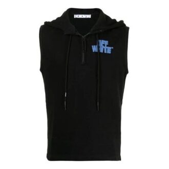 SS21 Imprimé logo Sans manches Noir