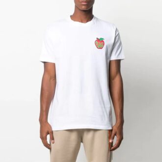 SS21 Imprimé logo sur la poitrine, col rond, Shorts, version standard, blanc