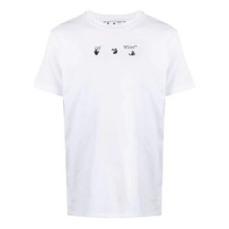 SS21 Imprimé à motifs, col rond, Shorts, version standard, blanc