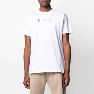 SS21 Imprimé à motifs, col rond, Shorts, version standard, blanc