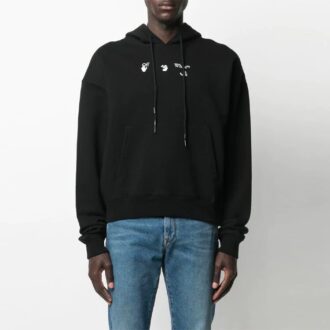 SS21 Imprimé à motifs, coupe ample, noir