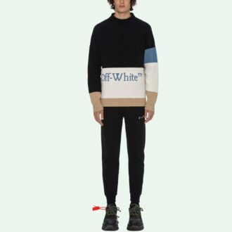 SS21 Logo col rond manches longues noir
