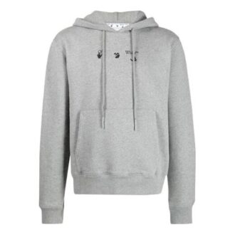 SS21 Logo flèche et alphabet imprimés, coupe ample, gris