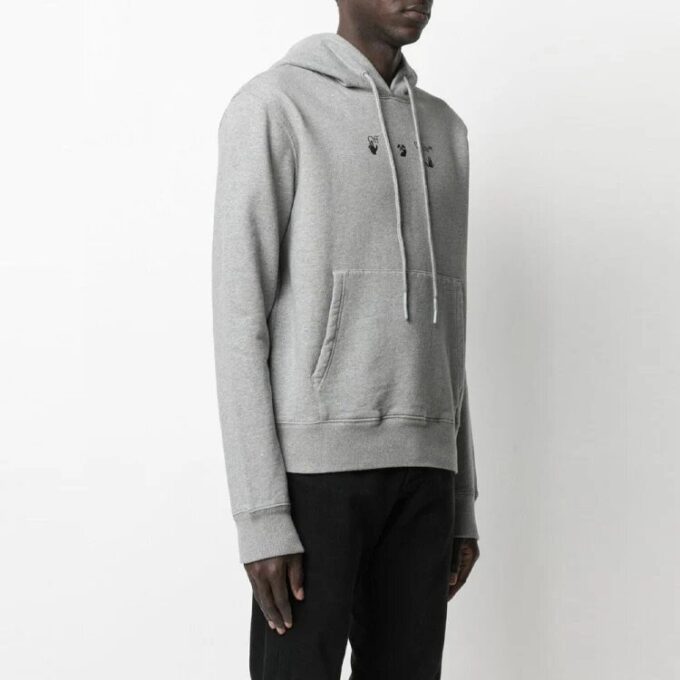 SS21 Logo flèche et alphabet imprimés, coupe ample, gris