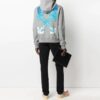 SS21 Logo flèche et alphabet imprimés, coupe ample, gris