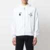 SS21 Logo imprimé, fermeture éclair, blanc