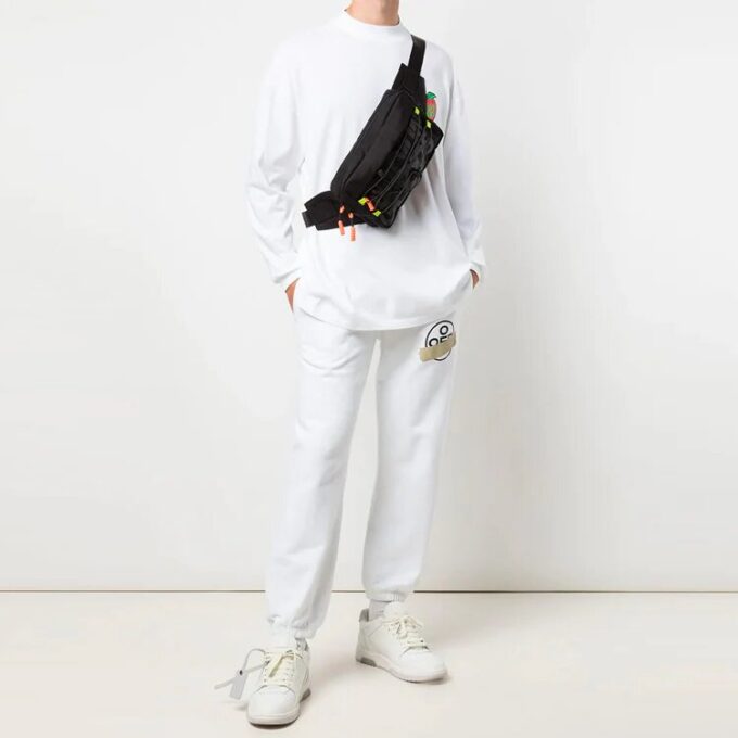 SS21 Motif animal Manches longues Coupe ample Blanc