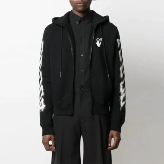 SS21 Motif Arrows, coupe ample, noir