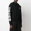 SS21 Motif Arrows, coupe ample, noir