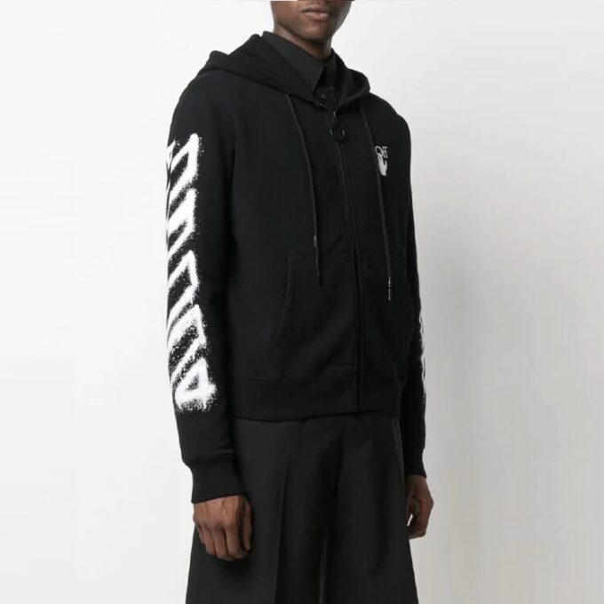 SS21 Motif Arrows, coupe ample, noir