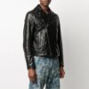 SS21 Motif logo, fermeture éclair, coupe ajustée, noir