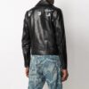 SS21 Motif logo, fermeture éclair, coupe ajustée, noir