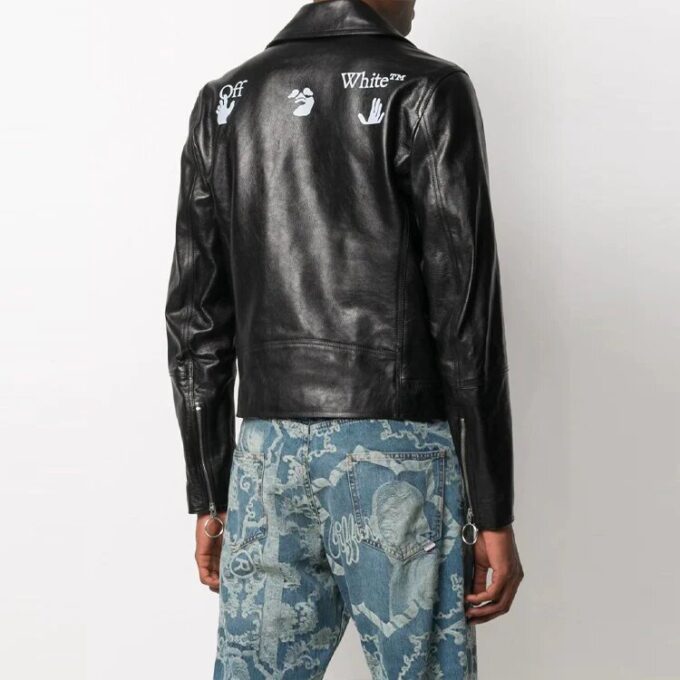 SS21 Motif logo, fermeture éclair, coupe ajustée, noir