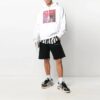 SS21 Motif logo imprimé, coupe ample, blanc