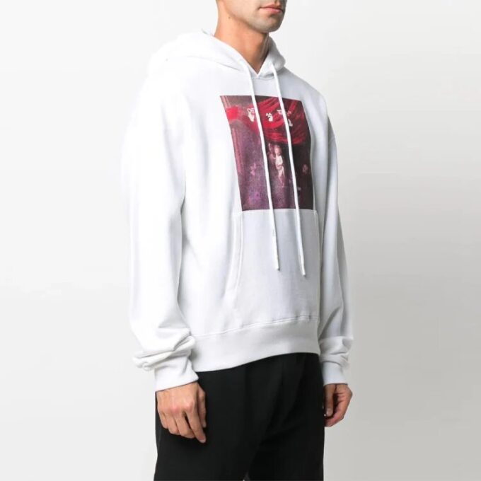 SS21 Motif logo imprimé, coupe ample, blanc