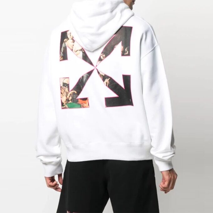SS21 Motif logo imprimé, coupe ample, blanc