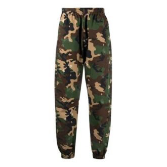 SS21 Pantalon de sport long imprimé logo camouflage