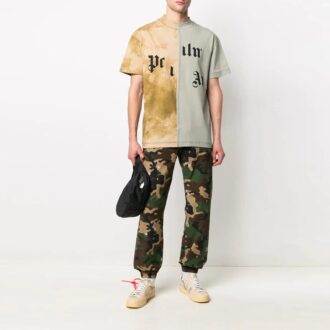 SS21 Pantalon de sport long imprimé logo camouflage